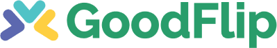 GoodFlip logo, colour version