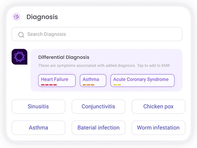 DDx Engine differential diagnosis interface